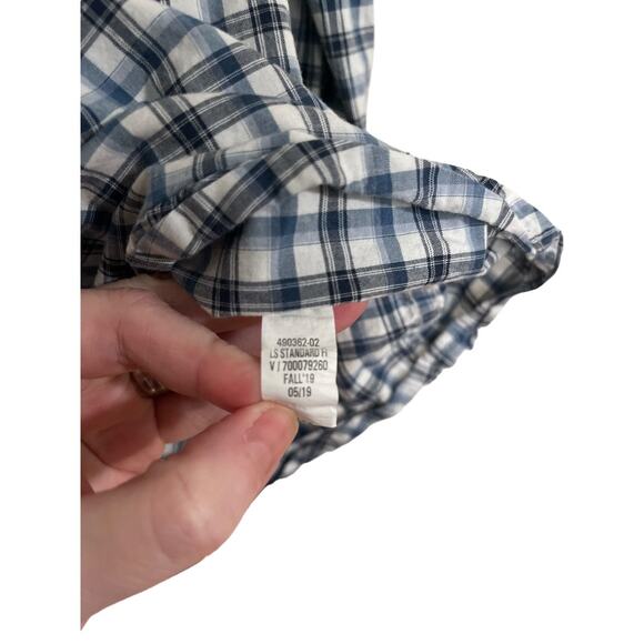 Banana Republic Factory Mens Standard Fit Soft Wash Checked Shirt Size Large - Picture 5 of 6